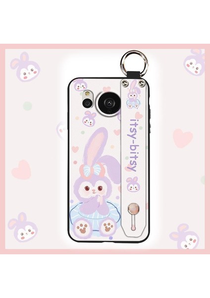 Telefon Kılıfı Sharp Aquos Sense7 Plus Kordon Bileklikli Karikatür Telefon Kılıfı (Yurt Dışından)