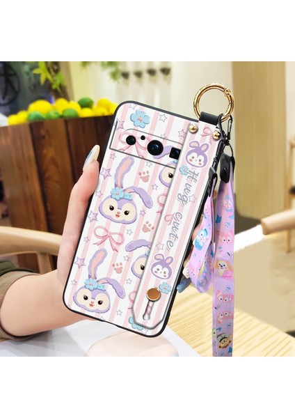 Telefon Kılıfı Google Pixel 8 Pro Kordon Bileklikli Karikatür Telefon Kılıfı (Yurt Dışından)