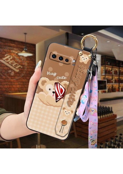 Telefon Kılıfı Asus Rog Phone3 Kordon Bileklikli Karikatür Telefon Kılıfı (Yurt Dışından) fiyatları