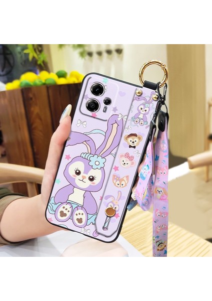 Telefon Kılıfı Motorola Moto G13/G23 Kordon Bileklikli Karikatür Telefon Kılıfı (Yurt Dışından)