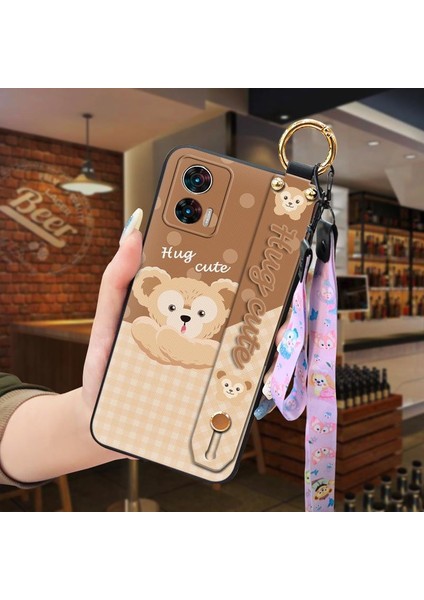 Telefon Kılıfı Motorola Moto Edge 30 NEO/EDGE30 Lite Kordon Bileklikli Karikatür Telefon Kılıfı (Yurt Dışından)