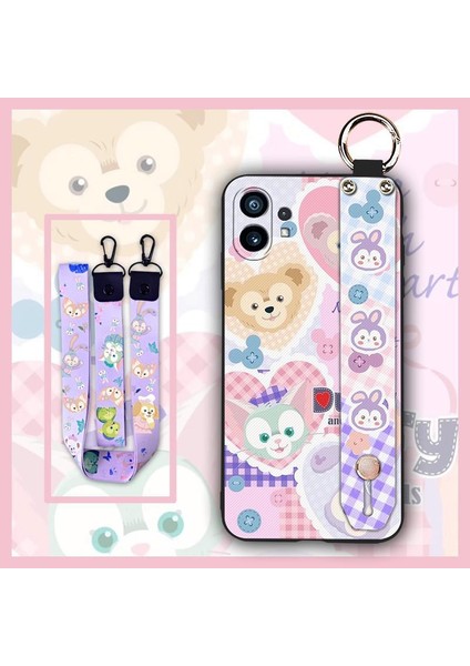 Telefon Kılıfı Nothing Phone1 Kordon Bileklikli Karikatür Telefon Kılıfı (Yurt Dışından)