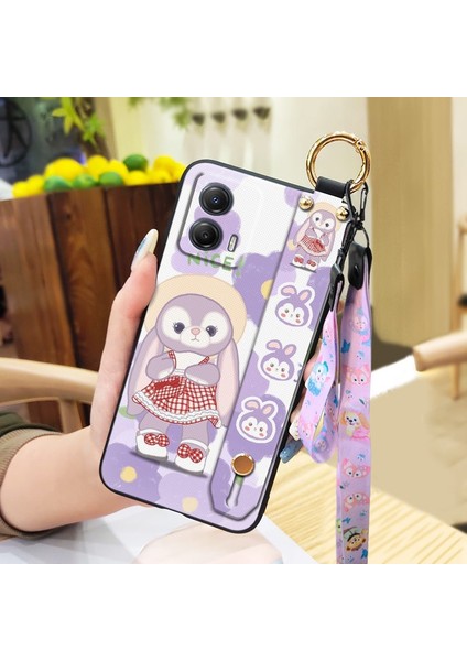 Telefon Kılıfı Motorola Moto G53 5g Kordon Bileklikli Karikatür Telefon Kılıfı (Yurt Dışından)