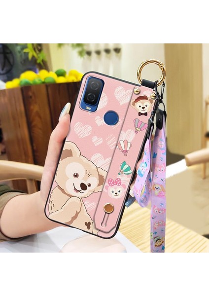 Telefon Kılıfı Tcl 304 Kordon Bileklikli Karikatür Telefon Kılıfı (Yurt Dışından)