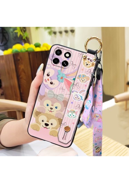 Telefon Kılıfı Infinix Smart 6 Hd Kordon Bileklikli Karikatür Telefon Kılıfı (Yurt Dışından)