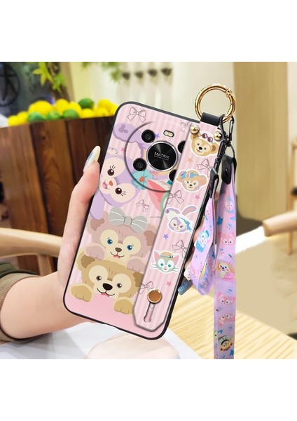 Telefon Kılıfı Huawei Honor X9 4g Kordon Bileklikli Karikatür Telefon Kılıfı (Yurt Dışından)