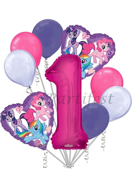 My Little Ponny Balon Set My Little Ponny Folyo Balon Set Konsept Doğum Günü Set 1 Yaş Balon