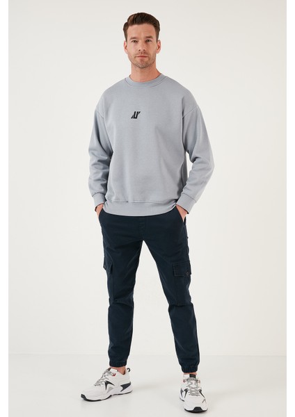 Regular Fit Bisiklet Yaka Pamuklu Içi Tüylü Yumuşak Şardonlu Erkek Sweat 5905405 fırsatları