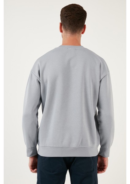 Regular Fit Bisiklet Yaka Pamuklu Içi Tüylü Yumuşak Şardonlu Erkek Sweat 5905405 indirimleri