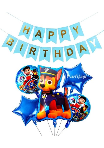 Paw Patrol Balon Seti Paw Petrol Balon Seti Paw Patrol Doğum Günü Set Paw Patrol Chase