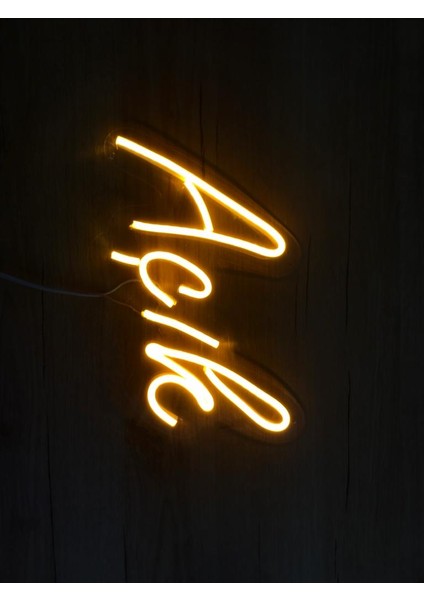 64CIGABAYT Neon Tabela Neon Dekoratif Duvar Aydınlatması
