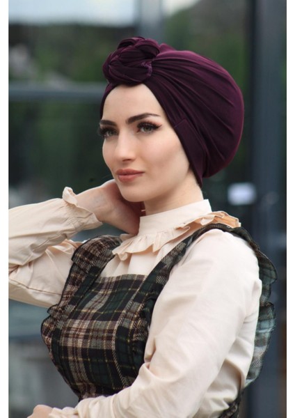 Tasarım Bone Mürdüm Rengi