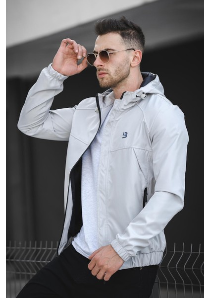 Bailey Suya Dayanaklı Slim Fit Erkek Kapüşonlu Mevsimlik Mont Yağmurluk