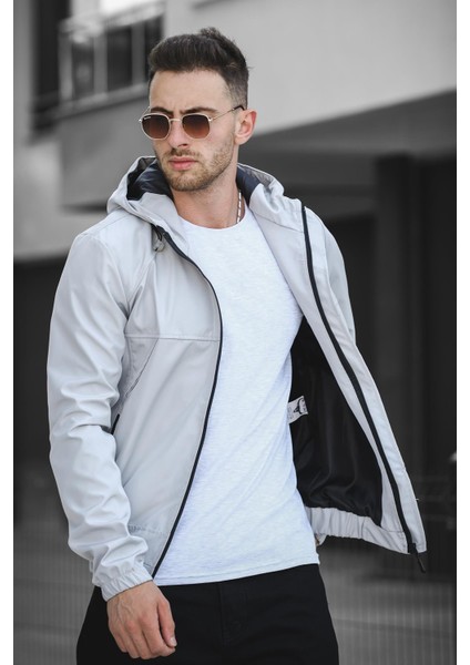 Bailey Suya Dayanaklı Slim Fit Erkek Kapüşonlu Mevsimlik Mont Yağmurluk