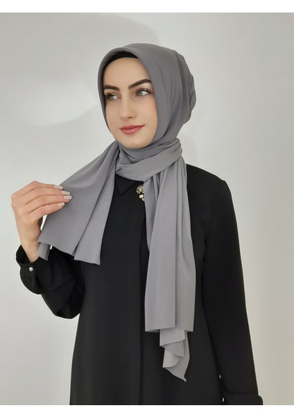 Hazır Pratık Şal Sandy Kumas Gri Renk