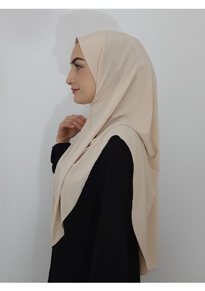 Namaz Örtüsü, Hazır Büyük Esarp, Malezya Modeli, Hijap ,hac Umre Icin Uygundur Sandy Kumas Ten Rengi