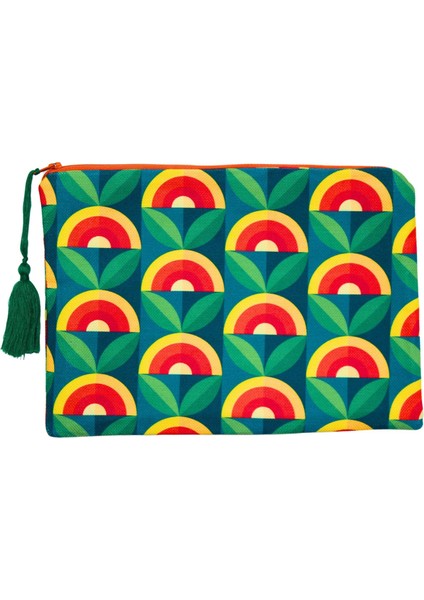 Retro Desenli Clutch