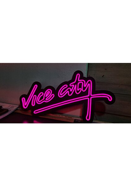 Vice City LED Neon Duvar Aydınlatması