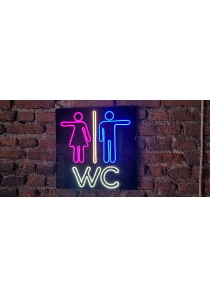 Wc Neon Ledli Duvar Aydınlatması