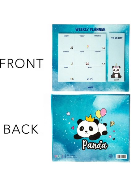 Masaüstü Haftalık Planlayıcı Defter Model Panda