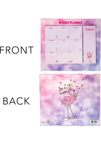 Masaüstü Haftalık Planlayıcı Defter Model Flamingo