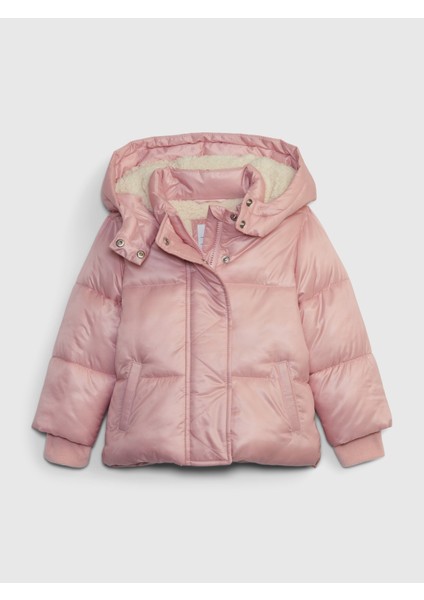 Kız Bebek %100 Geri Dönüştürülmüş Cozy Puffer Şişme Mont