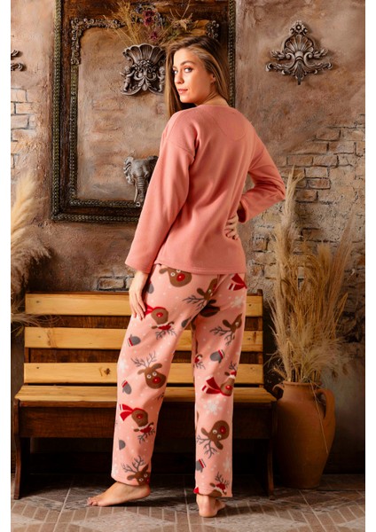 Kışlık Kadın Welsoft Polar Pijama Takımı - Yeni Yıl Pijaması fiyatları