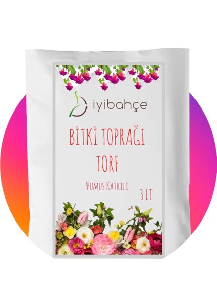 Bitki Toprağı Torf (Humus Katkılı) 3 Lt