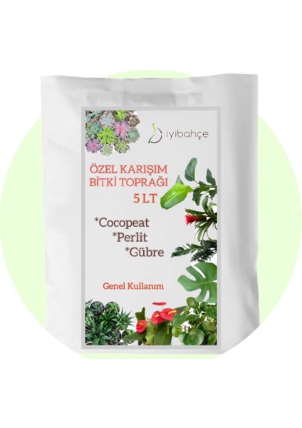Özel Karışım Bitki Toprağı 5 Lt Genel Kullanım