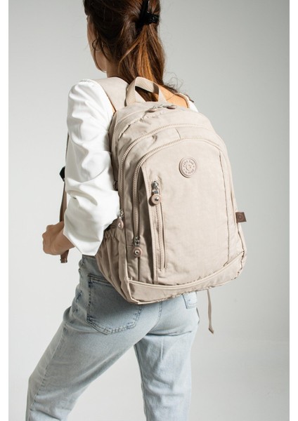 Luna Krinkıl Kumaş Kadın Sırt Çantası