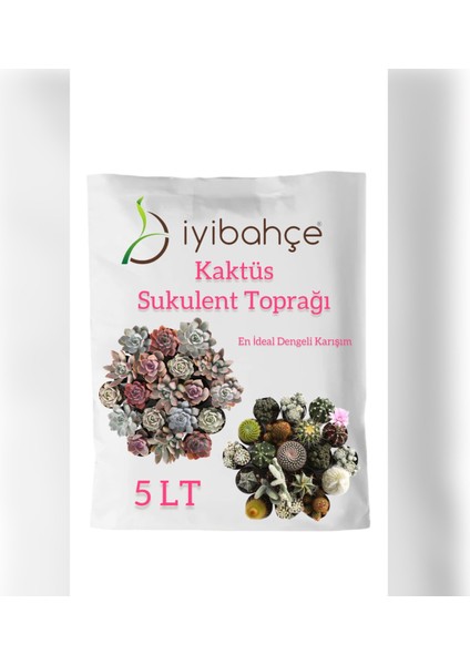 Kaktüs-Sukulent Toprağı 5 Lt