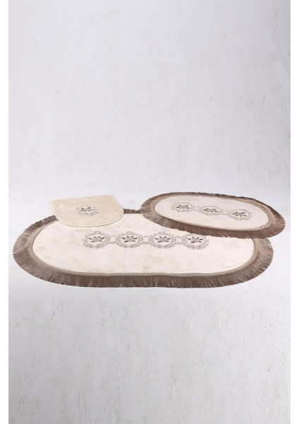 Shems Vizon 6 Parça Çeyizlik Banyo Seti | 3'lü Kirli Çamaşır Sepeti & 3'lü Banyo Paspası Seti modelleri