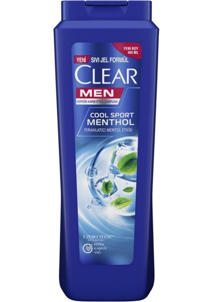 Erkek Şampuan Cool Sport Menthol Kepeğe Karşı Etkili 485 ml x 3 Adet fiyatları