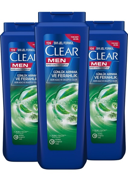 Men Kepeğe Karşı Etkili Şampuan Günlük Arınma ve Ferahlık 350 ml x 3 Adet fiyatları