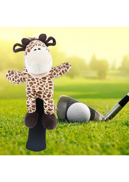 Peluş Golf Sürücüsü /460CC Kafa, Zürafa Kafası Çok Renkli (Yurt Dışından)