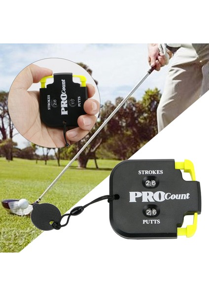 Golfı Sayacı Kompakt Çift Kadranlı Aksesuarşşu Sarı (Yurt Dışından)