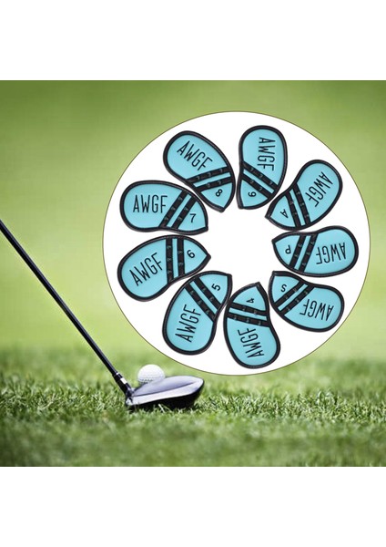 9 Dayanıklı Kulüp Kapakları Numaralı Markalara Golf Başörtüsü Mavi (Yurt Dışından) fiyatları