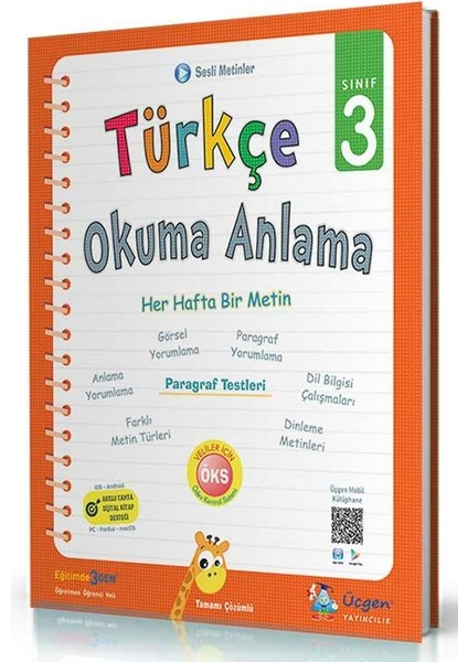 3. Sınıf Türkçe Okuma Anlama Üçgen Yayıncılık fiyatları