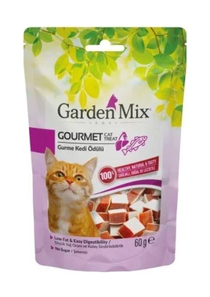 Gurme Karışık Balıklı ve Tavuklu Kedi Ödül Maması 60GR