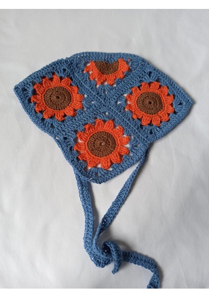 Ayçiçek Motifli Bandana