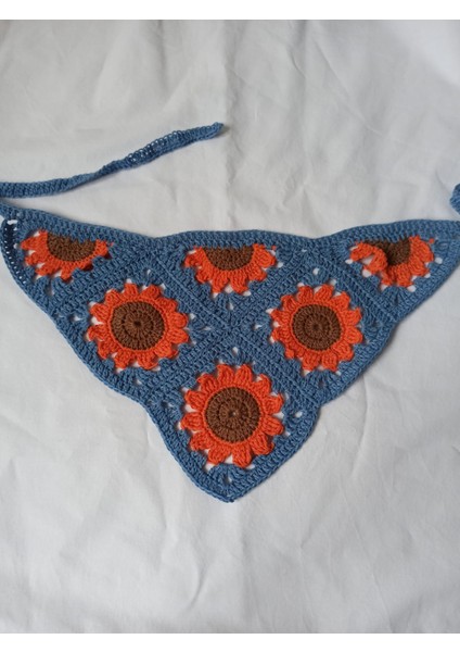 Ayçiçek Motifli Bandana