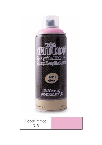 Sprey Akrilik Boya Bebek Pembe 400ML