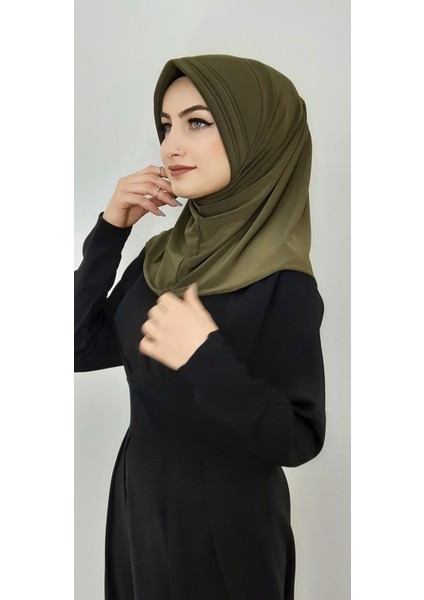 Takmatik Hazır Esarp Hijap Haki