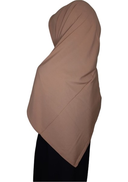 Medine Ipegi Büyük Boy Esarp 110X110 Acık Kahve Renk