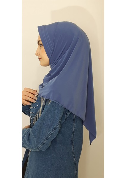 Takmatik Hazır Esarp Hijap Indigo