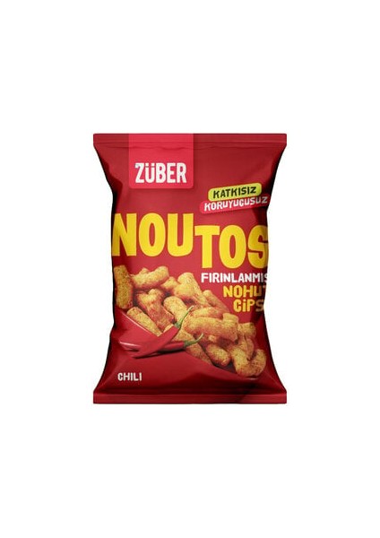 Noutos Fırınlanmış Nohut Cipsi Biber 55 gr ( 12 Adet )