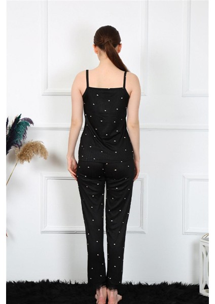 Kadın Ip Askılı Siyah Pijama Takım 4138 fırsatları