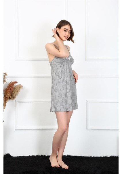 Kadın Ip Askılı Penye Gecelik 402 fırsatları