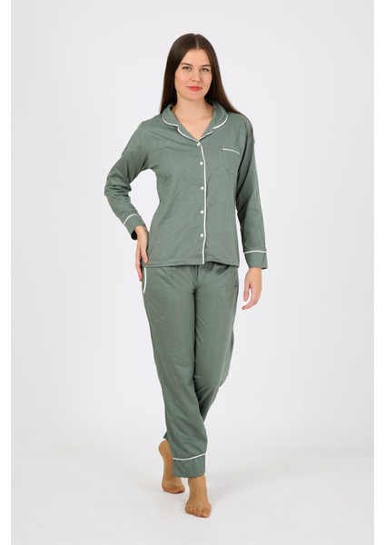 Kadın Penye Uzun Kol Pijama Takım 2775