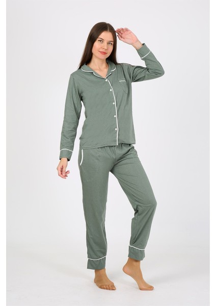 Kadın Penye Uzun Kol Pijama Takım 2775 modelleri